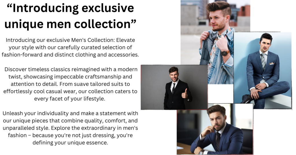 Men's Collections - Clothing and accessories